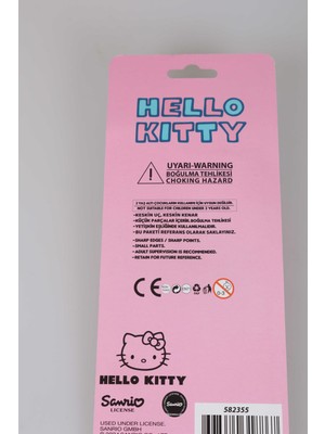 Hello Kitty Lisanslı Hello Kıtty 5'li  Kırtasiye Seti Cetvel, 2 Adet Kurşun Kalem,silgi ve Kalemtraş