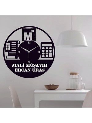 Hediyelikevi Kişiye Özel Muhasebeci Mali Müşavir Temalı Duvar Saati