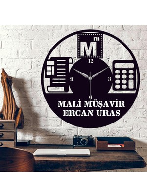 Hediyelikevi Kişiye Özel Muhasebeci Mali Müşavir Temalı Duvar Saati