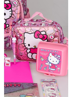 Hello Kitty Yeni Sezon Lisanslı Hello Kıtty Ilkokul,beslenme ve Kalem Çantası Ile Beslenme Kabı,matara Kırtasiye Okul Seti