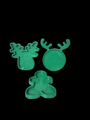 Dolce Yılbaşı Eğlencesi Servis Seti - Yeşil ( Kırılmaz )