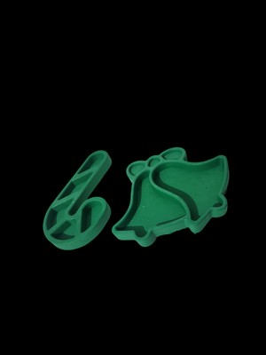 Dolce Sevimli Kış Sunum Seti - Yılbaşı Özel - Yeşil ( Kırılmaz )