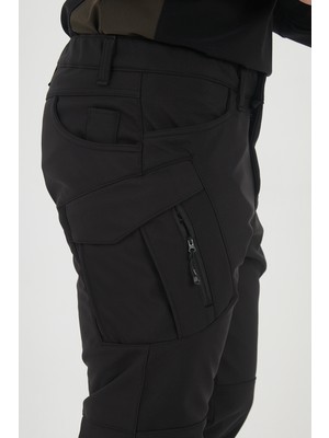 CAMP594 Outdoor Softshell Su Ve Rüzgara Dayanıklı içi Polarlı Kışlık Erkek Taktik Pantolon