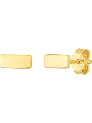 goldkupe 14 Ayar Çubuk Altın Küpe 0,80 gr