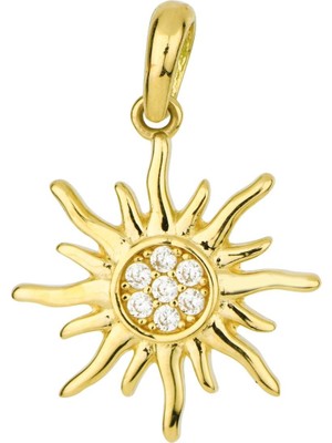 14 Ayar Altın Güneş Kolye Ucu 1,26 gr