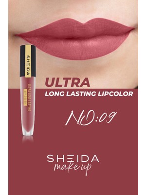 Sheida Ultra Long Lasting Lip (Kalıcı Sıvı Ruj) No:09