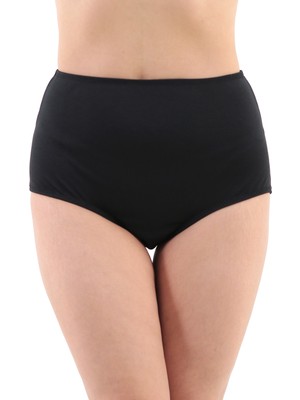 Sea Queen Kadın Büyük Beden Yüksek Bel Toparlayıcı Likralı Kumaş Bikini Altı