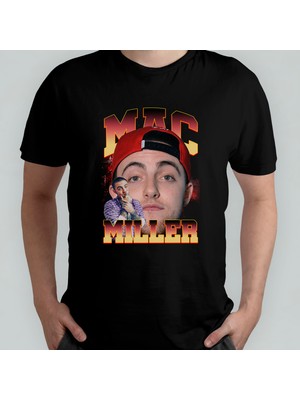 Pixxa Mac Miller %100 Pamuklu Bisiklet Yaka T-Shirt Model 1