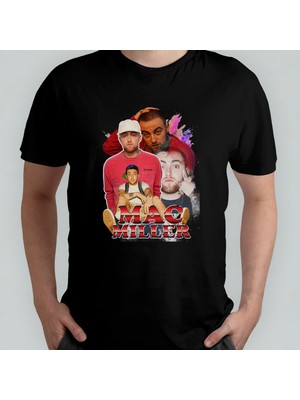 Pixxa Mac Miller %100 Pamuklu Bisiklet Yaka T-Shirt Model 2