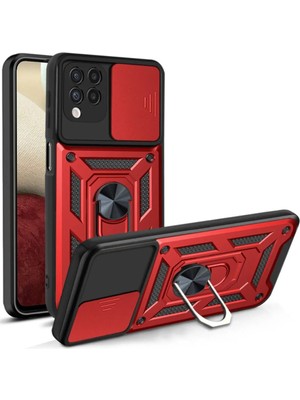 Fibaks M32 Uyumlu Kılıf Kamera Korumalı Sürgülü Yüzüklü Armor Military Tank Zırh