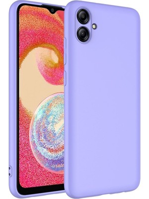Samsung Galaxy A04E Kılıf Kadife Lansman Soft Yumuşak Liquid Silikon Kamera Korumalı Mara