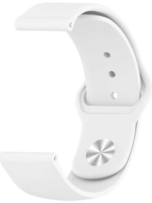 Fibaks Galaxy Watch 3 45 mm (22 mm) Krd-11 Akıllı Saat Kordonu Klasik Silikon Kordon Kayış Bileklik