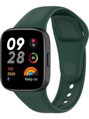 Fibaks Xiaomi Redmi Watch 3 Kordon Akıllı Saat Bileklik Kordonu Yumuşak Silikon Kayış