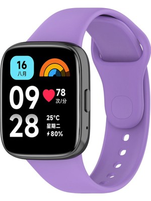 Xiaomi Redmi Watch 3 Active Uyumlu Kordon Akıllı Saat Bileklik Kordonu Yumuşak Silikon Kayış