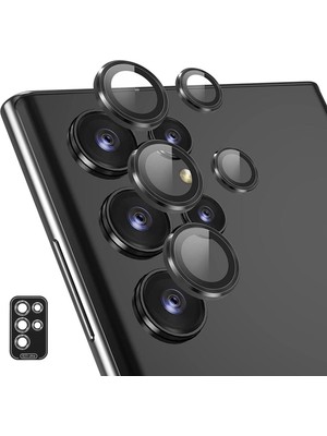 Samsung Galaxy S23 Ultra Kamera Lens Koruyucu Kırılmaz Cam Kaliteyi Bozmaz Temperli Berrak Koruma Cl-07