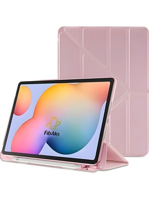 Fibaks Apple iPad 7. 8. 9. Nesil 10.2 Kılıf Tri Folding Standlı Kalemlikli Kalem Bölmeli 3 Katlamalı Standlı Uyku Modlu Smart Kapak