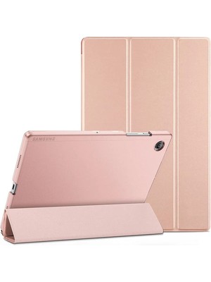 Samsung Galaxy Tab A8 SM-X200 2021 Kılıf Pu Deri Ön Arka Tam Koruma Standlı Katlanabilir Uyku Modlu Smart Kapak