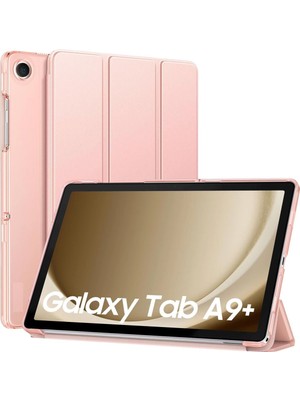 Fibaks Samsung Galaxy Tab A9+ Plus SM-X210 Uyumlu Smart Kapak Katlanabilir Koruyucu Kapak Tablet Kılıfı