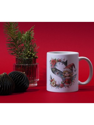 Alpşan Ticaret Yılbaşı Temalı S Harfli Kupa Bardak Yeni Yıl Konseptli Kişiye Özel Isme Özel Kupa 199 ml