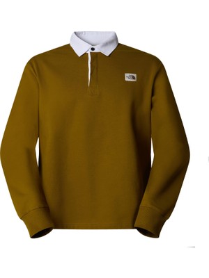 The North Face Heritage Rugby Erkek Sweatshirt Moss Green