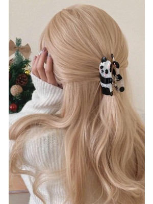 Tatlı Ayı Panda Asetat Mandal Toka