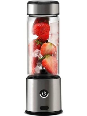 AKT -E120 Taşınabilir Şarjlı Blender-Cam Hazneli,6 Bıçaklı,buz Kırıcı,iki Kapakl