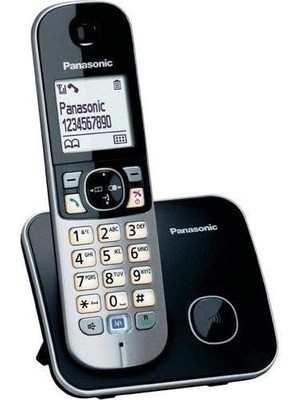 Panasonic Kx TG6811 Siyah Dect Telefon Geniş Kapsama Alanı ile Kullanıcı Dostu Özellikler