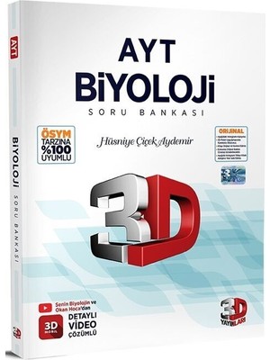 3D Yayınları Ayt Biyoloji Soru Bankası 2025