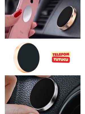 Araç Içi Manyetik Telefon Tutucu 360 Derece Dönebilir Mıknatıs Araba Oto Iç Tutamacı