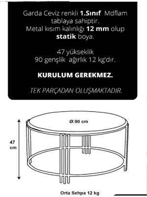 İsm Mobilya Orta Sehpa