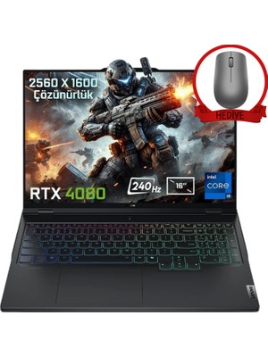 Lenovo Legion Pro 7 Intel Core I9-13900HX 32GB 2tb SSD RTX4080/12GB W11P 16'' 240Hz Wqxga Taşınabilir Bilgisayar 82WQ00AXTX-A40