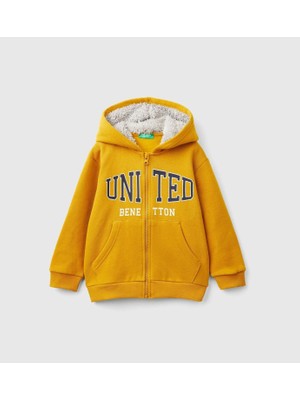 United Colors Of Benetton Erkek Çocuk Kapüşonlu Sweatshirt 503E