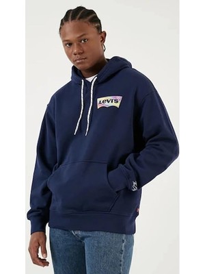 Levi's Relaxed Graphic Hoodie Sweatshirt Erkek A2639-0028