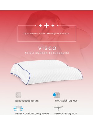 Moda Home Bedding Visco Çift Boyun Destekli Yastık