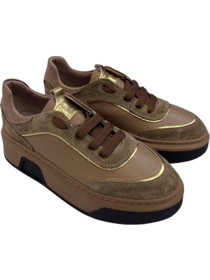 Degischic1 Taba Deri&gold Deri Sneakers