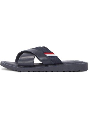 Tommy Hilfiger Core Hilfiger Lth Criss C Sandal Terlik Erkek