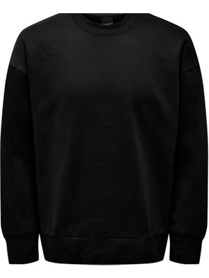 Only & Sons Life Erkek Siyah Sweatshirt (22026662-B)