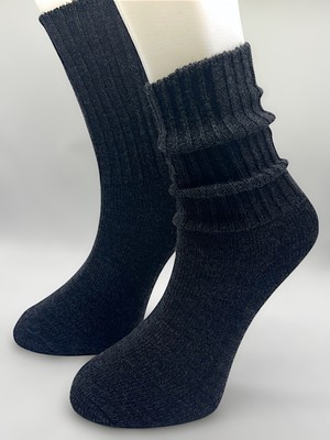 Ciho Socks 6 Çift Kışlık Kadın Yünlü Mürdüm - Bordo Hafif ve Yumuşak Uyku Çorabı Soft Touch