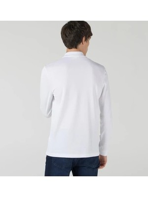 Lacoste L.12.12 Erkek Classic Fit Uzun Kollu Beyaz Polo