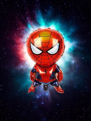 VibeHome Spider-Man Temalı Folyo Balon - Doğum Günü Parti ve Eğlenceli Etkinlikler Için