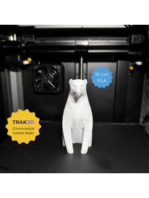 TRAK3D Dekoratif Biblo Kutup Ayısı Beyaz