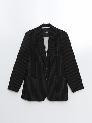 Çizgili Kadın Blazer CEKET-W4LO12Z8-MXM-8684148505683