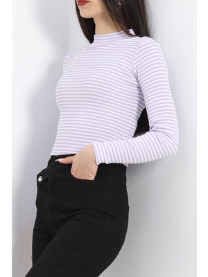 Kaşkorse Yarım Balıkçı Fitilli Basic Body Lila - 19342.1567.