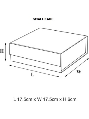 Home In Joy Hediye Kutusu Boş Mıknatıs Kapak Mat Lamine Siyah