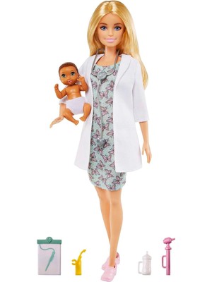 Barbie Bebek Doktoru Seti GVK03