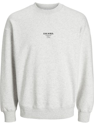 Jack & Jones Erkek Sirt ve Gögüs Baskili Sweatshirt - Urban