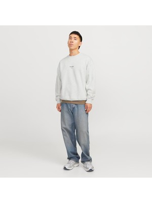 Jack & Jones Erkek Sirt ve Gögüs Baskili Sweatshirt - Urban