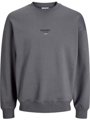 Jack & Jones Erkek Sirt ve Gögüs Baskili Sweatshirt - Urban