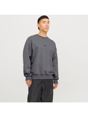 Jack & Jones Erkek Sirt ve Gögüs Baskili Sweatshirt - Urban