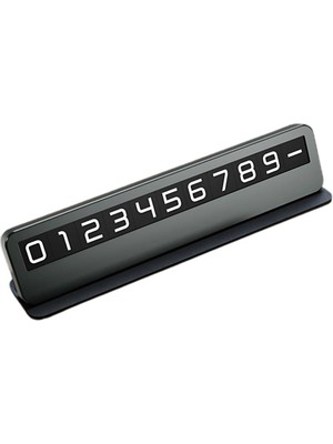 Coofbe Premıum Deri Alaşım Gizlenebilir Araç Park Telefon Numaratörü Geçici Park Telefon Numaratörü